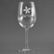 Christmas Holly Wine Glass - Engraved (Personalized)