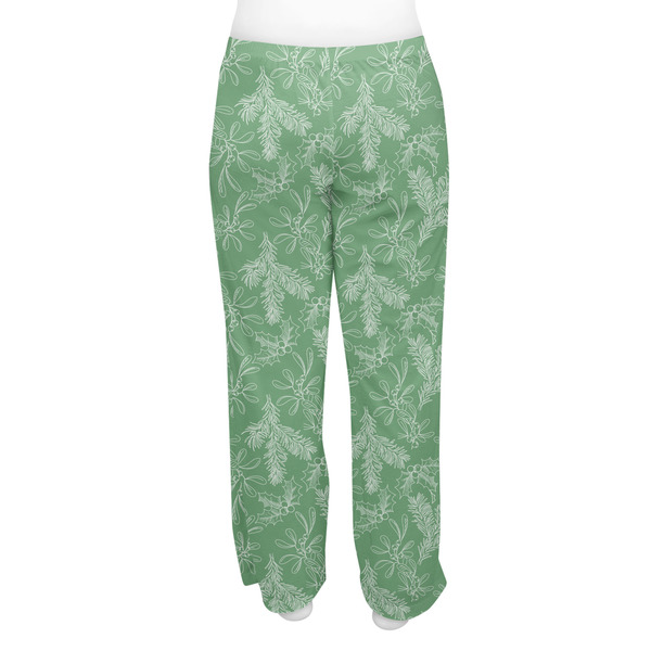 Christmas Holly Women's Pj on model - Back