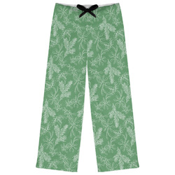 Christmas Holly Womens Pajama Pants - S