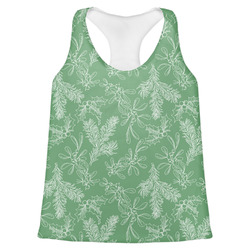 Christmas Holly Womens Racerback Tank Top - X Small