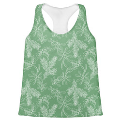 Christmas Holly Womens Racerback Tank Top - X Large