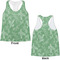 Christmas Holly Womens Racerback Tank Tops - Medium - Front and Back