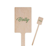 Christmas Holly Rectangle Wooden Stir Sticks (Personalized)