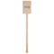 Christmas Holly Wooden 6.25" Stir Stick - Rectangular - Single Stick