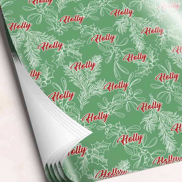 Holly Christmas Wrapping Paper 