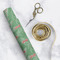Christmas Holly Wrapping Paper Roll - Matte - In Context