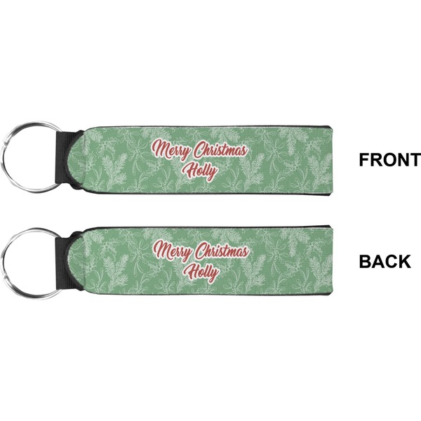 Christmas Holly Wristlet (Front + Back)
