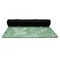 Christmas Holly Yoga Mat Rolled up Black Rubber Backing