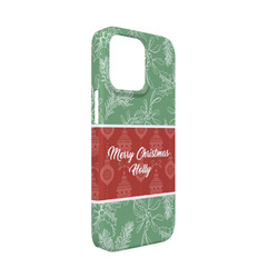 Christmas Holly iPhone Case - Plastic - iPhone 13 Mini (Personalized)