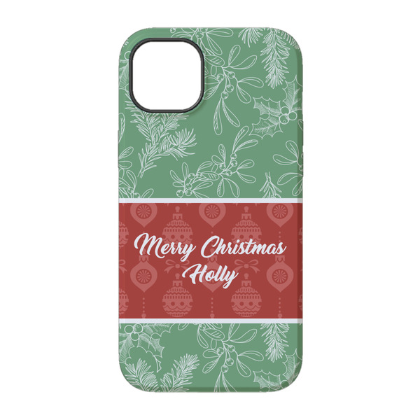 Christmas Holly iPhone 14 Pro Tough Case - Back