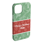 Christmas Holly iPhone Case - Plastic (Personalized)