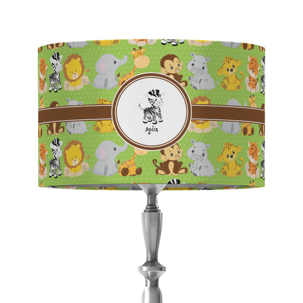 Custom Safari 12" Drum Lamp Shade - Fabric (Personalized)
