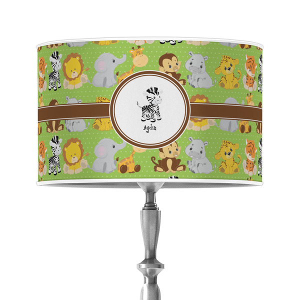 Custom Safari 12" Drum Lamp Shade - Poly-film (Personalized)