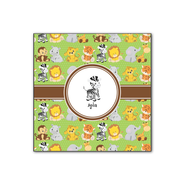 Custom Safari Wood Print - 12x12 (Personalized)
