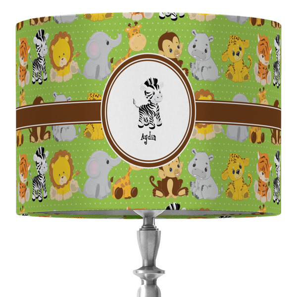 Custom Safari 16" Drum Lamp Shade - Fabric (Personalized)