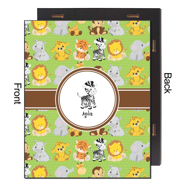 Safari 16x20 Wood Print - Front & Back View