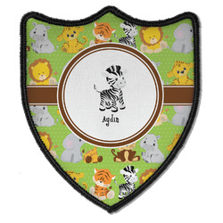 Safari Iron On Shield Patch B w/ Name or Text