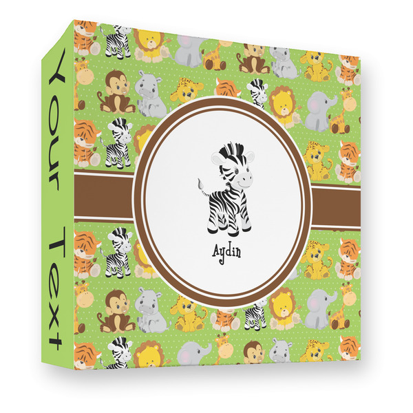 Custom Safari 3 Ring Binder - Full Wrap - 3" (Personalized)