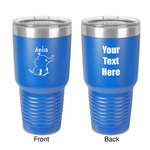 Safari 30 oz Stainless Steel Tumbler - Royal Blue - Double-Sided (Personalized)
