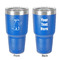 Safari 30 oz Stainless Steel Tumbler - Royal Blue - Double-Sided (Personalized)
