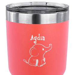 Safari 30 oz Stainless Steel Tumbler - Coral - Single Sided (Personalized)
