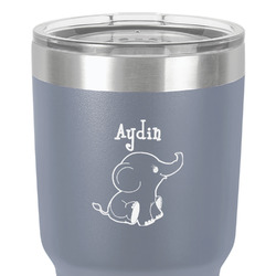 Safari 30 oz Stainless Steel Tumbler - Grey - Single-Sided (Personalized)