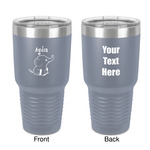 Safari 30 oz Stainless Steel Tumbler - Grey - Double-Sided (Personalized)