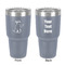 Safari 30 oz Stainless Steel Tumbler - Grey - Double-Sided (Personalized)