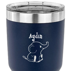 Safari 30 oz Stainless Steel Tumbler - Navy - Single Sided (Personalized)