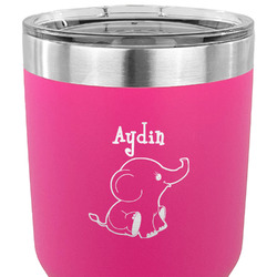 Safari 30 oz Stainless Steel Tumbler - Pink - Double Sided (Personalized)