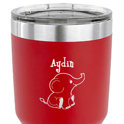 Safari 30 oz Stainless Steel Tumbler - Red - Double Sided (Personalized)