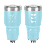 Safari 30 oz Stainless Steel Tumbler - Teal - Double-Sided (Personalized)