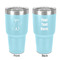 Safari 30 oz Stainless Steel Ringneck Tumbler - Teal - Double Sided - Front & Back