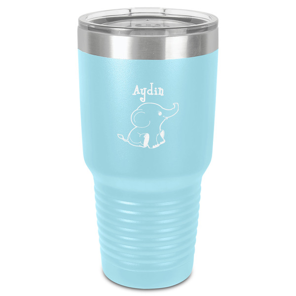 Safari 30 oz Stainless Steel Ringneck Tumbler - Teal - Front