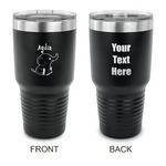 Safari 30 oz Stainless Steel Tumbler - Black - Double Sided (Personalized)