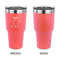 Safari 30 oz Stainless Steel Ringneck Tumblers - Coral - Single Sided - APPROVAL