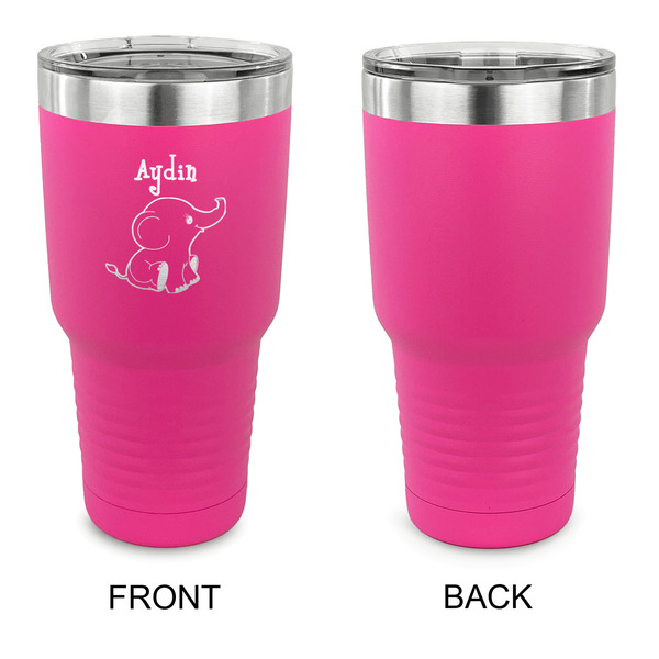 Safari 30 oz Stainless Steel Ringneck Tumblers - Pink - Single Sided - APPROVAL