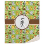 Safari Sherpa Throw Blanket (Personalized)