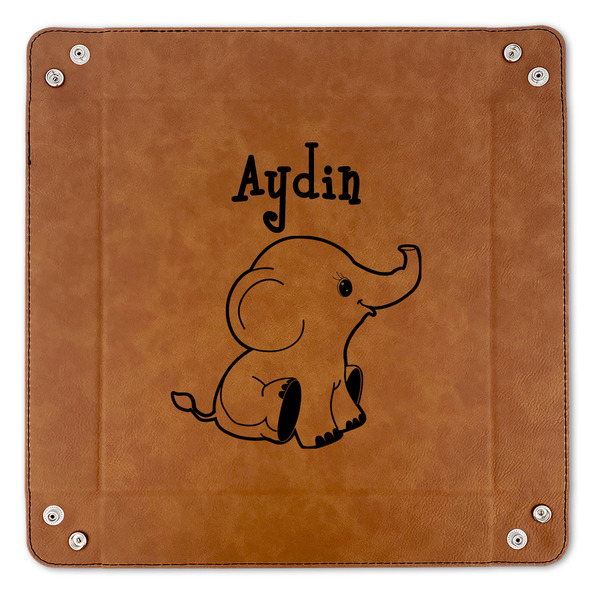 Safari 9" x 9" Leatherette Snap Up Tray - APPROVAL (FLAT)