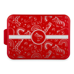 Safari Aluminum Baking Pan with Red Lid (Personalized)