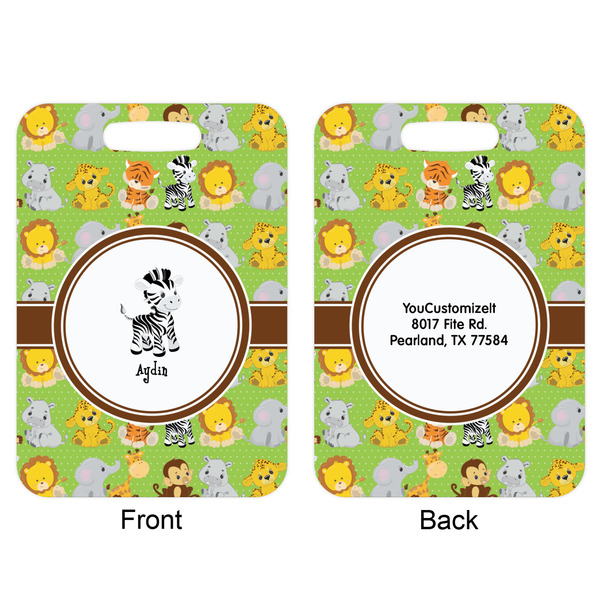 Safari Aluminum Luggage Tag (Front + Back)