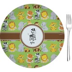 Safari 8" Glass Appetizer / Dessert Plates - Single or Set (Personalized)