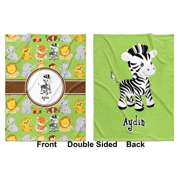 Safari Baby Blanket (Double Sided - Printed Front and Back)