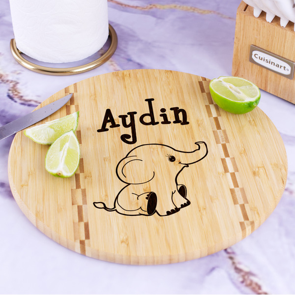 Safari Bamboo Cutting Board - In Context