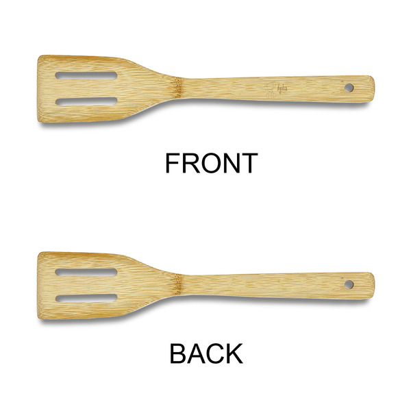 Safari Bamboo Slotted Spatulas - Single Sided - APPROVAL
