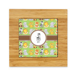 Safari Bamboo Trivet with Ceramic Tile Insert (Personalized)