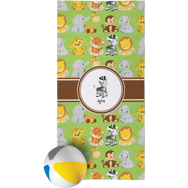 Custom Safari Beach Towel (Personalized)