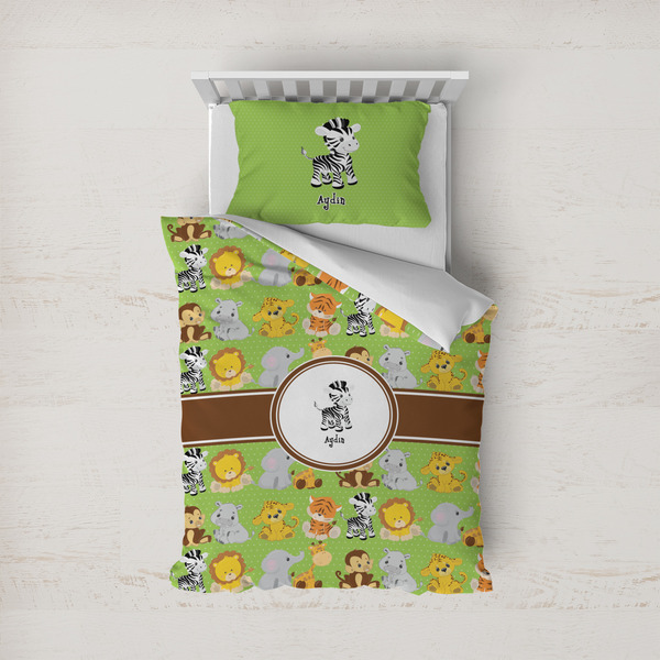 Custom Safari Duvet Cover Set - Twin (Personalized)