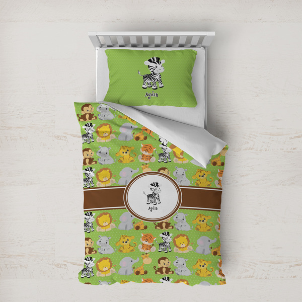 Custom Safari Duvet Cover Set - Twin XL (Personalized)