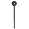 Safari Black Plastic 7" Stir Stick - Round - Single Stick